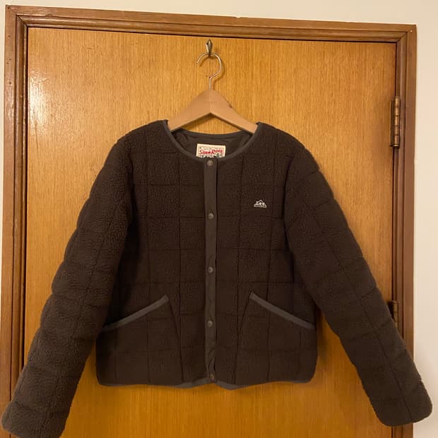 Lee 스톰라이더 브라운 퀼팅 플리스 카라리스자켓