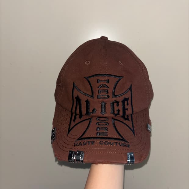 Alice hollywood moto couture cap (brown)