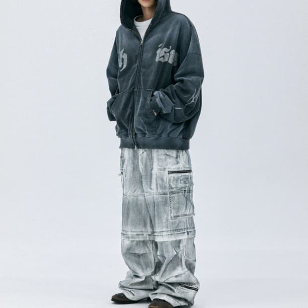 BIG COMBAT CARGO PANTS, DIRTY CREAM