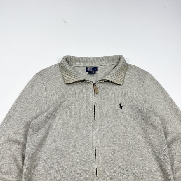 폴로 랄프로렌 포니 걸즈 그레이 니트 집업 (실측 M 여성추천)