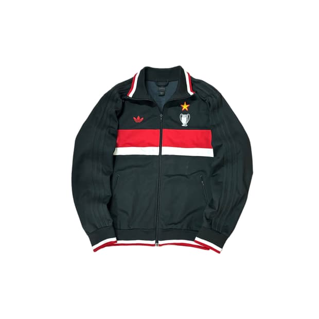 105 아디다스 AC 밀란 져지 축구 트랙탑 블랙  