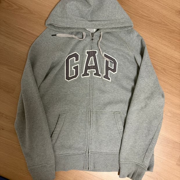 갭 GAP 빈티지 회색 그레이 기모 후드집업 후집 판매합니다
