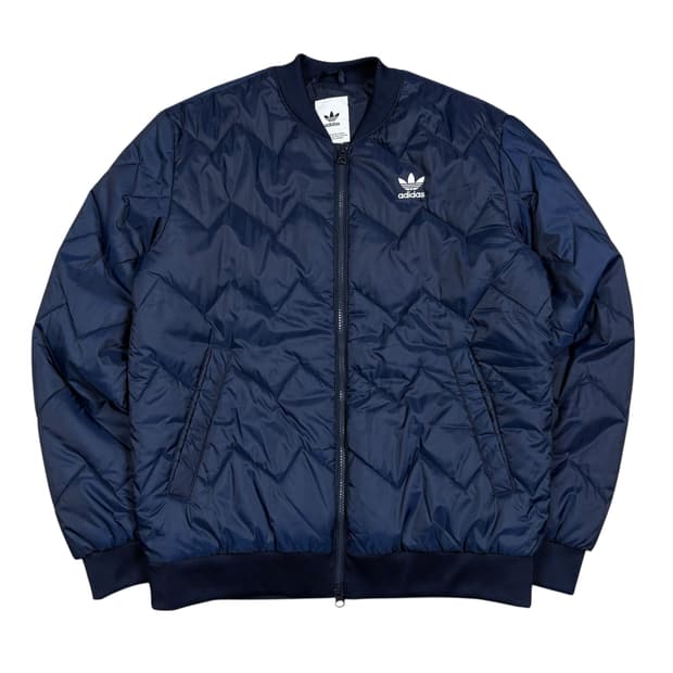 아디다스 네이비컬러 퀼팅 자켛