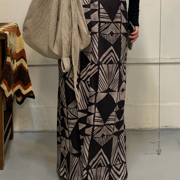 ethnic pattern skirt