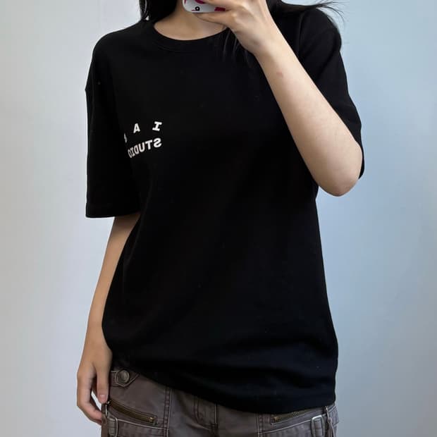 아이앱스튜디오 10주년 블랙 반팔 티셔츠