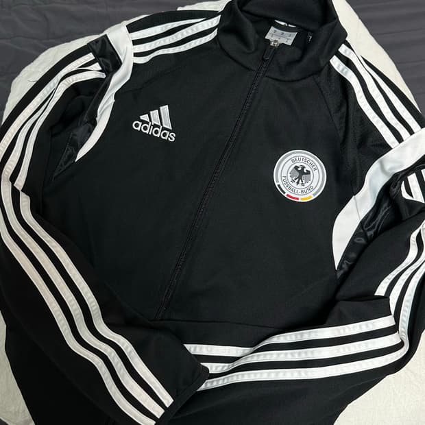 아디다스 독일 국대 트렉탑 져지 블랙 라지