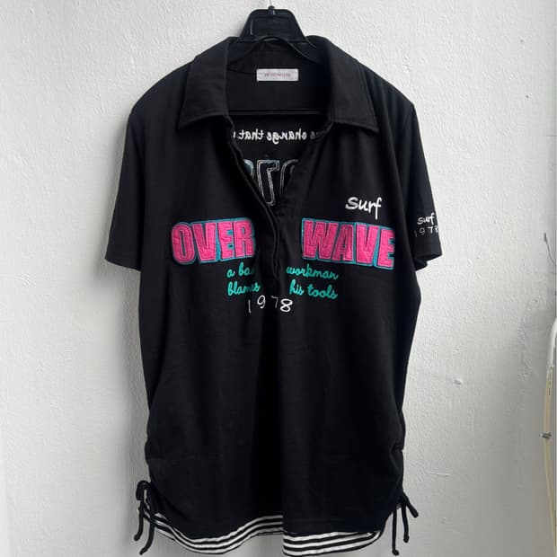 Japanese Vintage Embroidered Polo Shirt