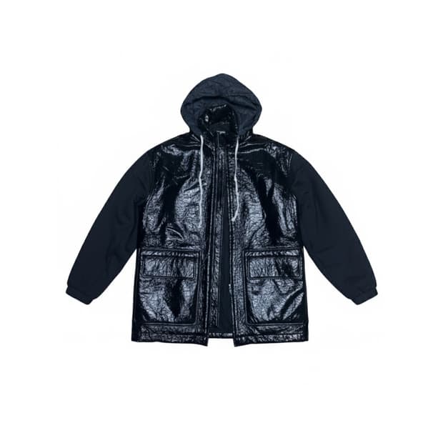 릭 오웬스 폴레트 파카 블랙 S