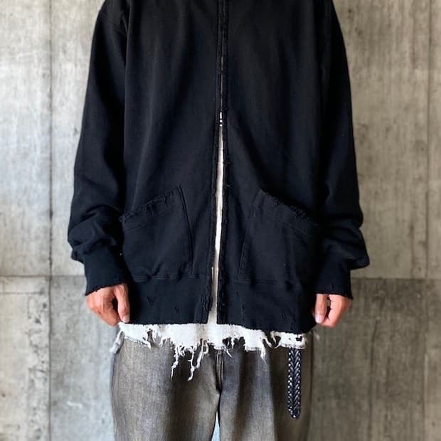24aw Ancellm crash zip hoodie 1size