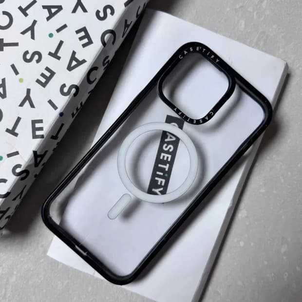 15프로맥스 케이스티파이 맥세이프 임팩트 링 스탠드 케이스 블랙