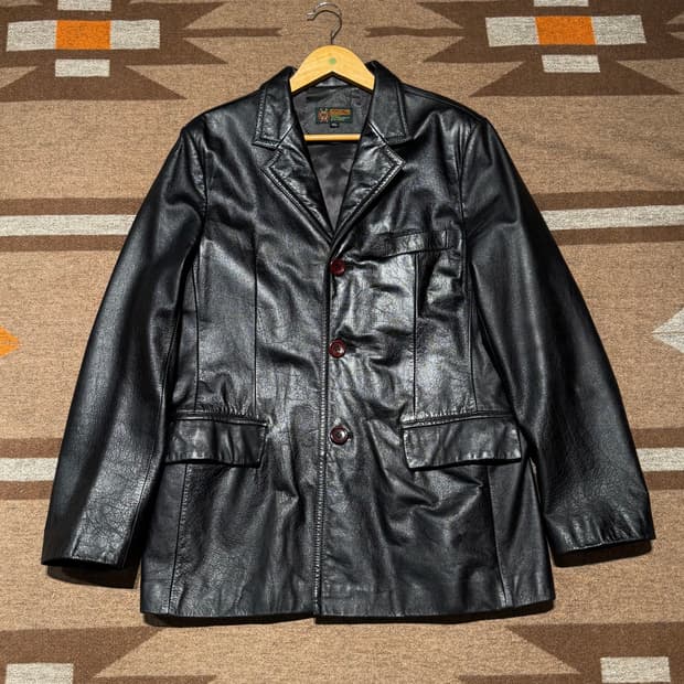 퍼스널 카우레더 카 코트 L 소가죽 자켓