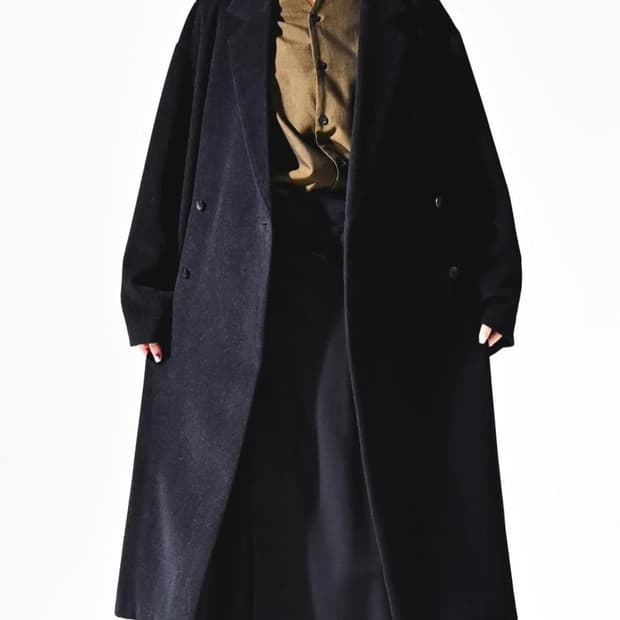 Bishool Angora Wool Double Long Coat