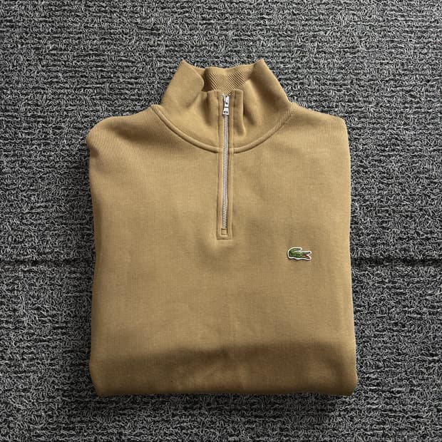 라코스테 스몰로고 루즈핏 하프 집업 스웻셔츠 2884