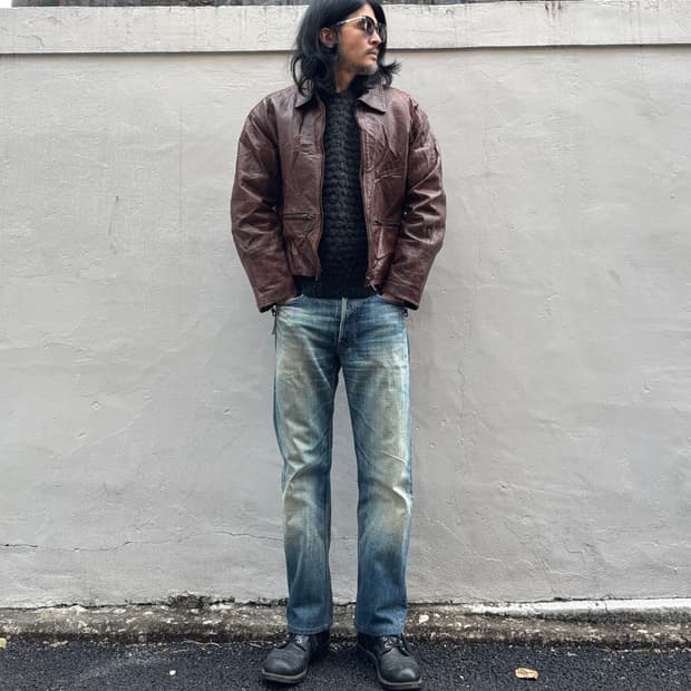 일본 옴니갓 50057 셀비지 데님 팬츠