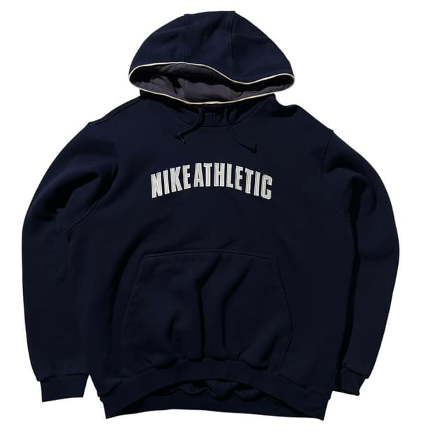나이키 90‘s 애슬레틱 아치로고 후드 네이비