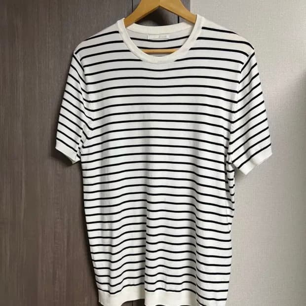 25ss 자라 스트라이프 니트 티셔츠 XL