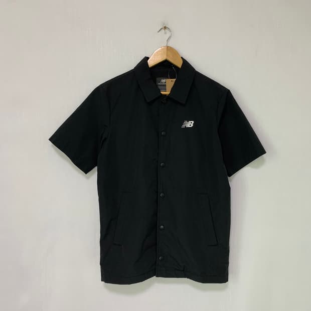 뉴발란스 반팔 코치 셔츠 자켓 블랙 90 s 사이즈 남녀공용