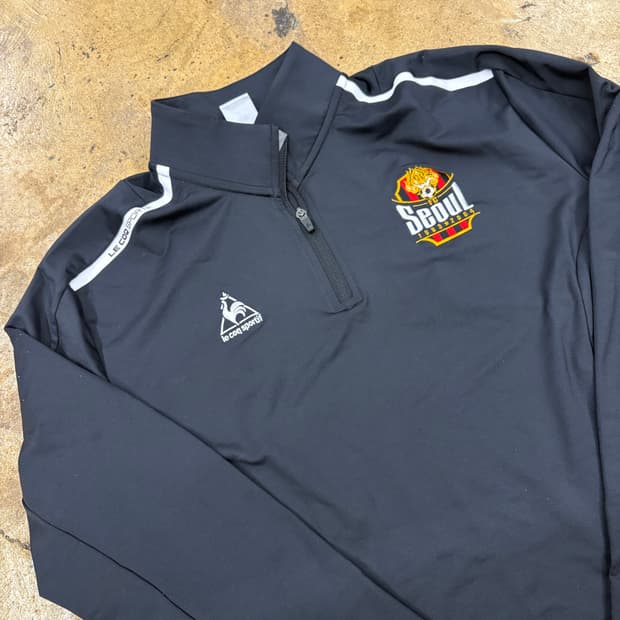 [정품/2xl,110] 르꼬끄 FC서울 긴팔 티셔츠 블랙 b16