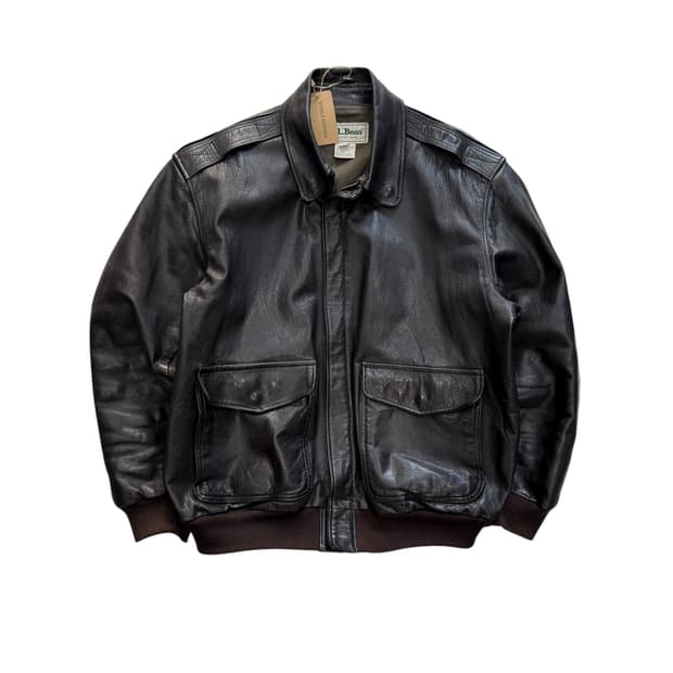 [105] 90's LL Bean A2 봄버 레더 자켓