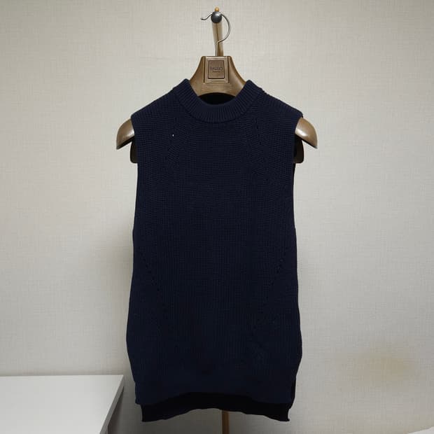 L ) 유니클로 여성 니트 롱 베스트