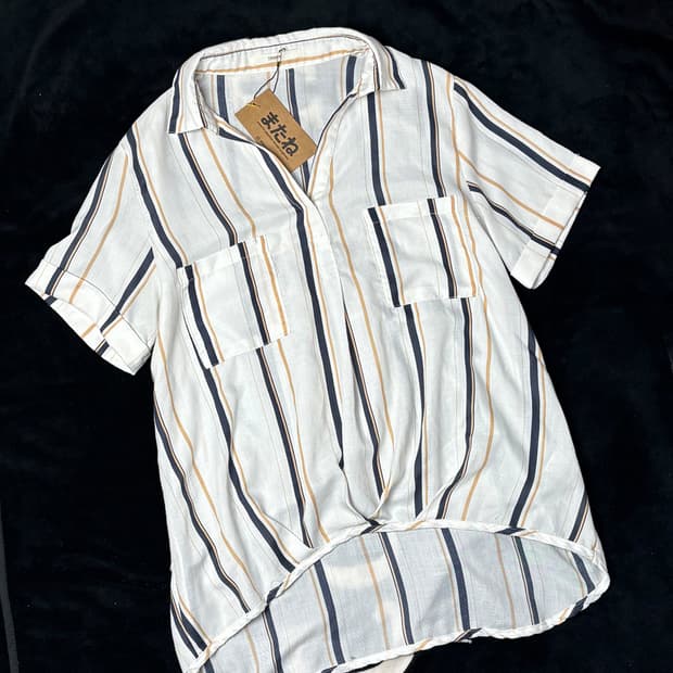 일본빈티지 CIAOPANIC 헨리넥 셔츠