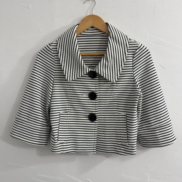 life dolce lab stripe button jacket