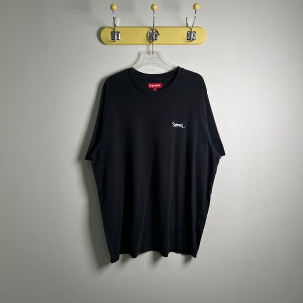 supreme 슈프림 블랙 반팔 티셔츠 2XL