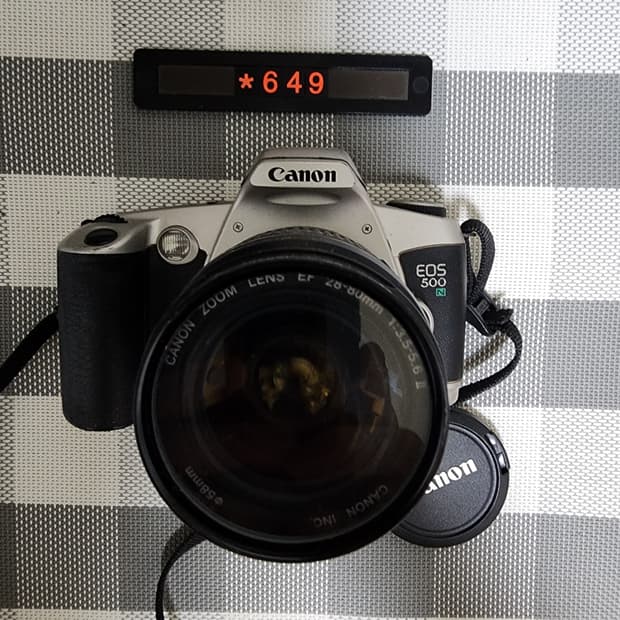 캐논 EOS 500N 데이터백 필름카메라