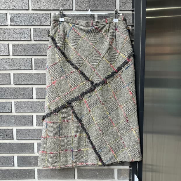 SENSOUNICO 트위드 스커트 