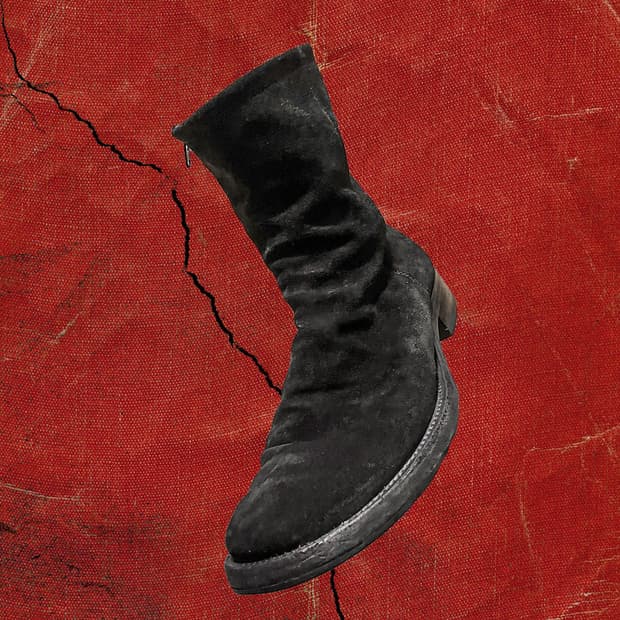 Japanese 하드 드레이프 스웨이드 부츠 42 (270)