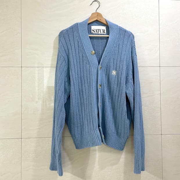 세터 / 부클 가디건, 남성 가디건 / XL