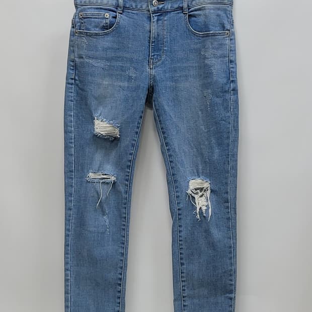 SOLID HOMME 솔리드 옴므 디스트로이드 데님 청바지 / 남 30
