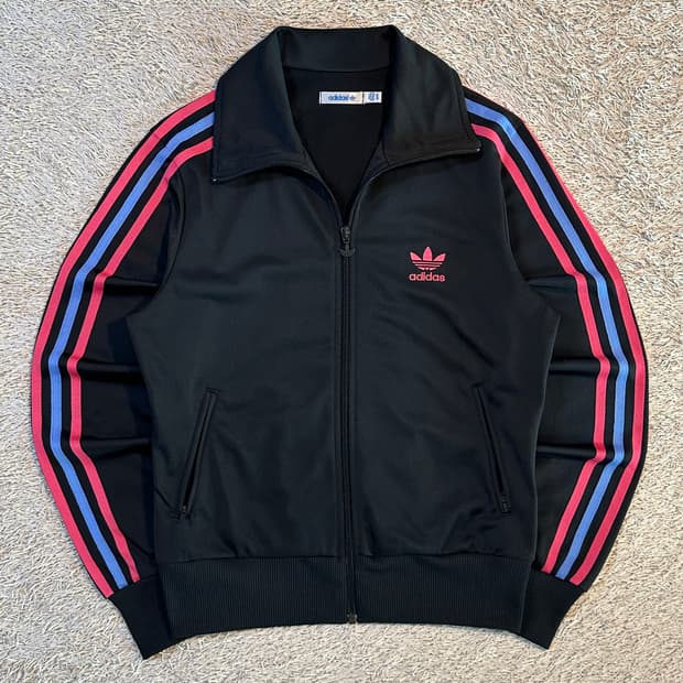 아디다스 ADIDAS 파이어버드 빅로고 트랙탑 져지 핑크