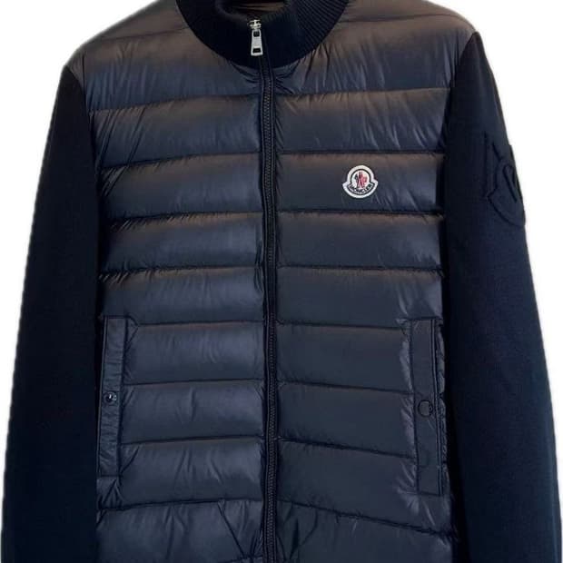 몽클레어 니트 가디건 패딩