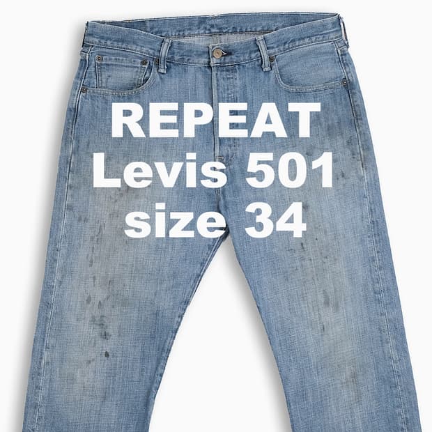 빈티지 리바이스 501 연청 34 인치 LV50134535