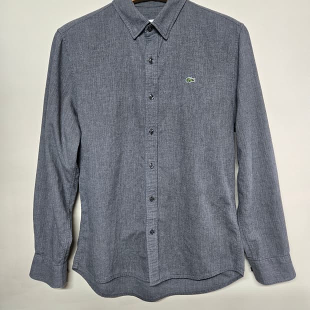 라코스테 슬림핏 그레이 셔츠 M