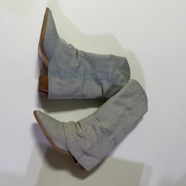 새상품 데님 앵클부츠 235