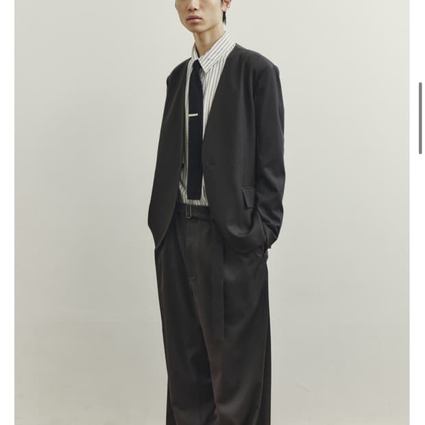 유스 카라리스 자켓 차콜그레이 m