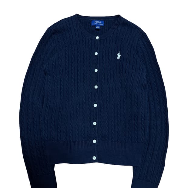 폴로 랄프로렌 네이비 니트 가디건