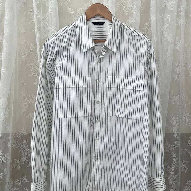 XL) 더니트컴퍼니 코튼 스프라이프 셔츠 화이트