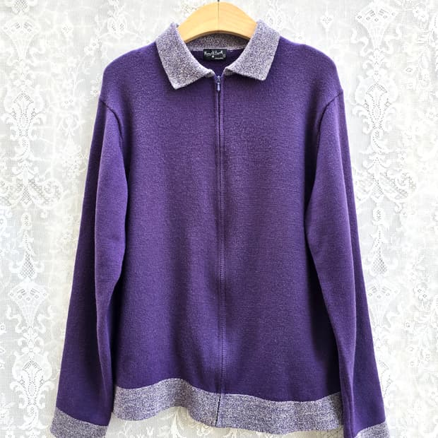 마가렛 호웰 집업 니트 리리 지퍼 (made in japan)