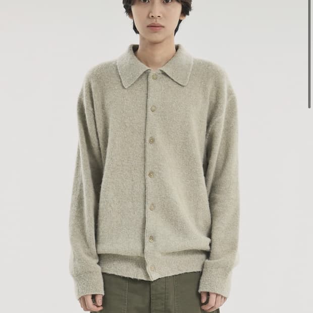 [5] 브라운야드 알파카 가디건 올리브