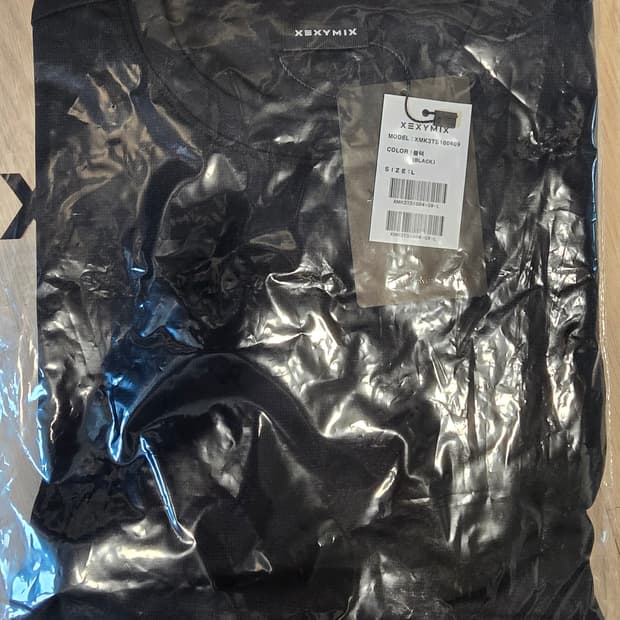 젝시믹스 에어와플 메쉬 맨즈 숏슬리브 블랙 L 새것 팝니다