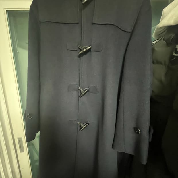 라퍼지스토어 오버핏 울 더플코트 떡볶이코트 네이비 L