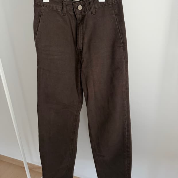 Amomento 코튼팬츠 브라운