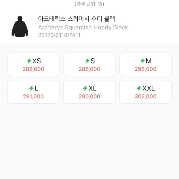 아크테릭스 스쿼미쉬 후디 블랙 우먼