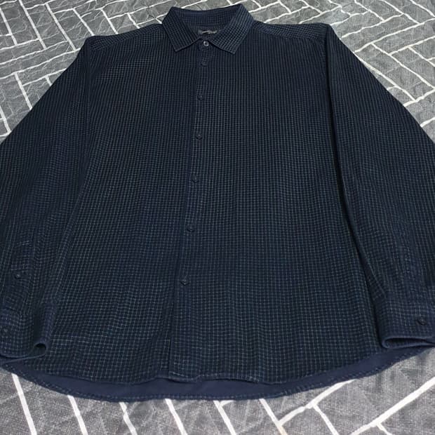 마인드브릿지 혜비코튼 깅엄 긴팔셔츠 (105)