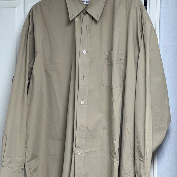 아워레가시 보로우드 BD 셔츠 카키 험블 코튼