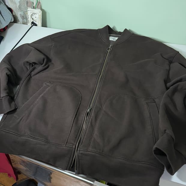 3 XL 러프사이드 딥브라운 헤비스웻코튼 투웨이자켓