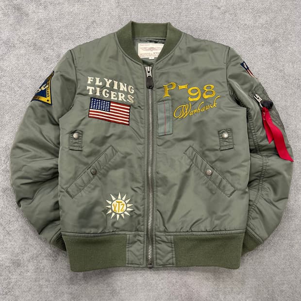 M XTONZ 플라잉 타이거즈 봄버 자켓